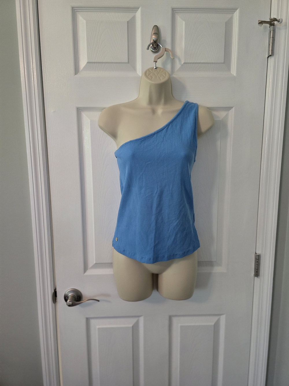 Lilly Pulitzer One-Shoulder Blue Tank Top